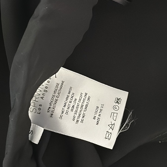 $295 SPRWMN Los Angeles Ankle Zipper Satin Finish Leggings in Black Small - Picture 6 of 7